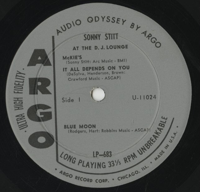 Sonny Stitt / ソニー・スティット / At The D.J. Lounge (LP-683)