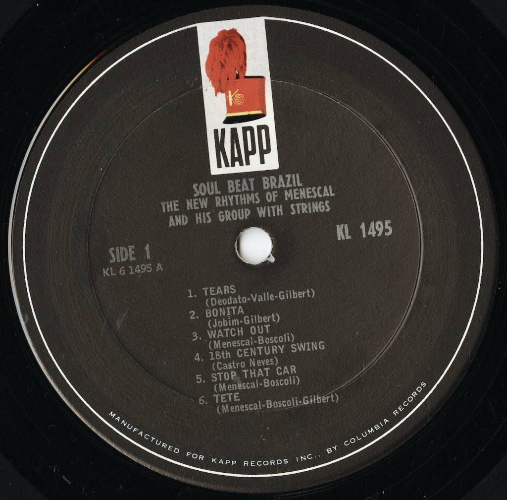 Roberto Menescal - Soul Beat Brazil (KL-1495) LP 1966 US Kapp｜中古LP