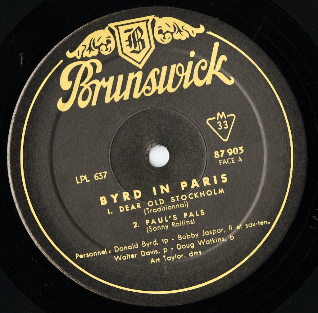 Donald Byrd / ドナルド・バード / Byrd In Paris (87 903)