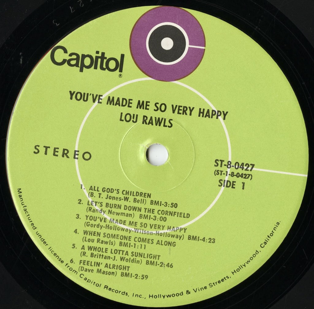 Lou Rawls / ルー・ロウルズ / You've Made Me So Very Happy (ST-8-0427)
