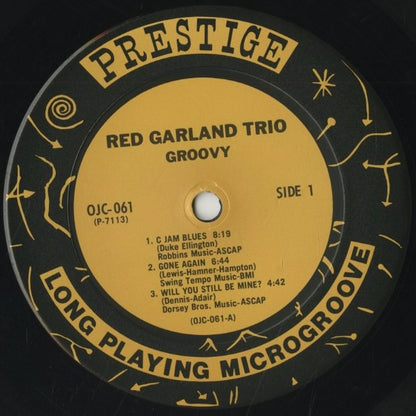 Red Garland / レッド・ガーランド / Groovy (OJC-061)