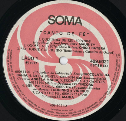 V.A. – Canto De Fé (409.6021) LP 1977 Brazil Soma｜中古LP