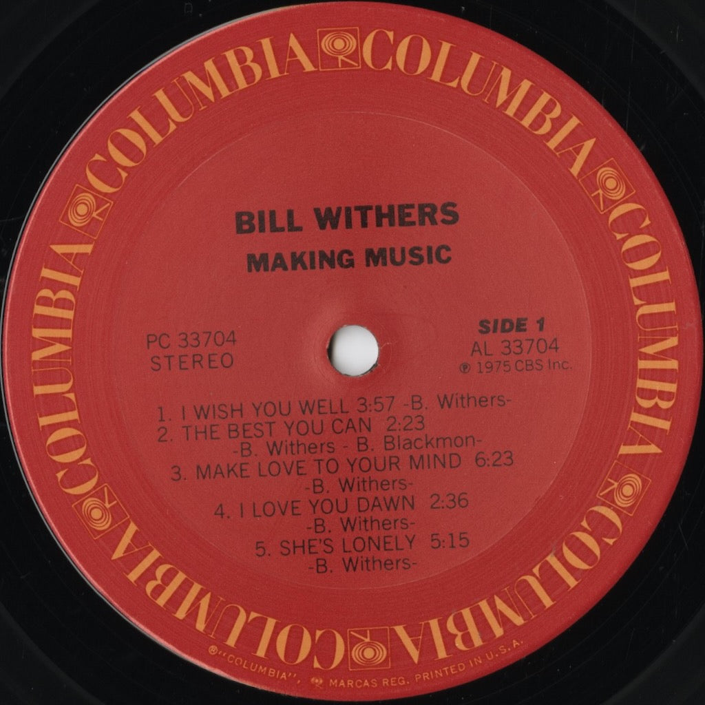 Bill Withers / ビル・ウィザース / Making Music (PC 33704)