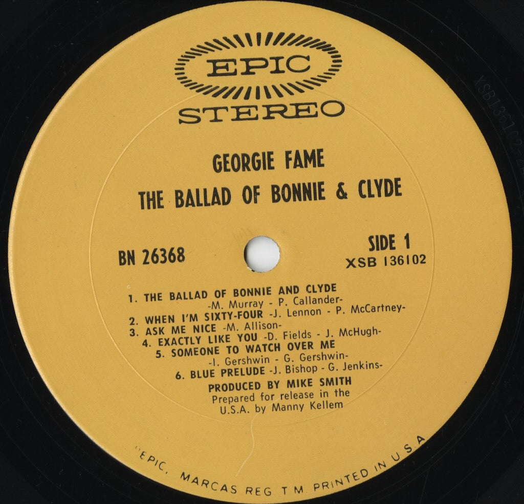 Georgie Fame - The Ballad Of Bonnie And Clyde BN 26368 中古