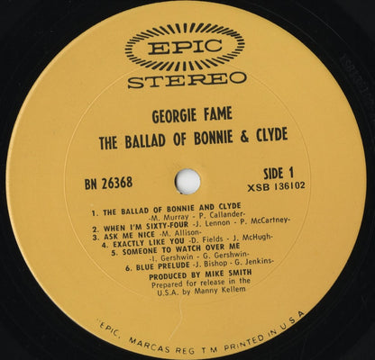 Georgie Fame - The Ballad Of Bonnie And Clyde (BN 26368) 1968 US Epic｜中古LP