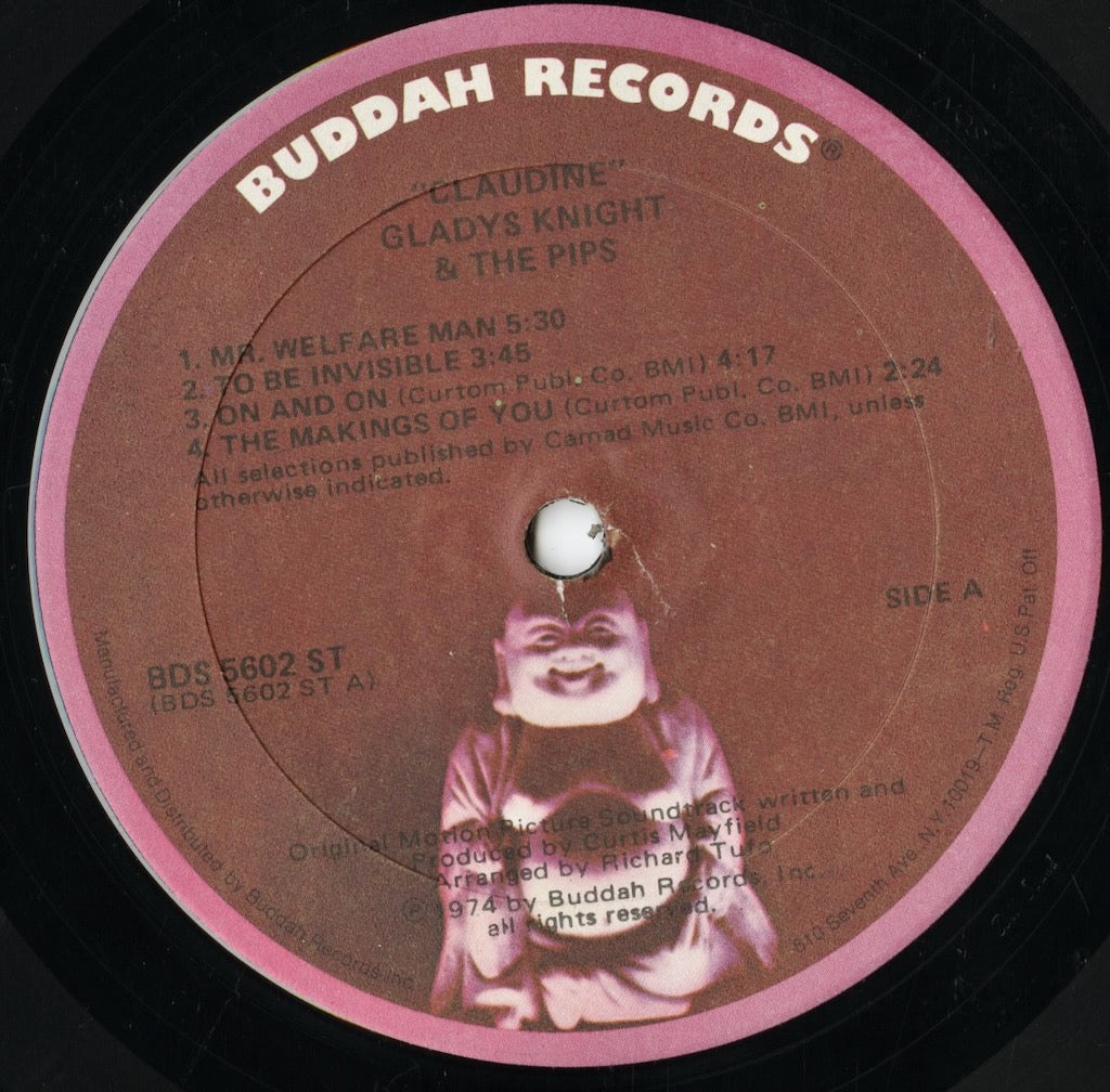 Gladys Knight & The Pips - Claudine -OST (BDS 5602) LP 1974 US Buddah｜中古LP