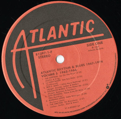 V.A. - Atlantic Rhythm & Blues 1947-1974 Volume 5 (1962-1966) (81297-1-F) 2LP 1985 US｜中古LP Atlantic