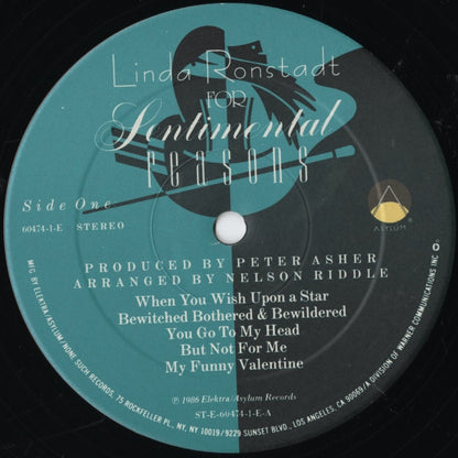 Linda Ronstadt / リンダ・ロンシュタット / For Sentimental Reasons (60474-1-E)