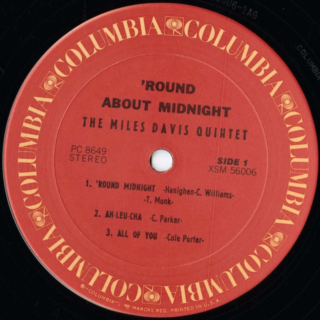Miles Davis / マイルス・デイヴィス / 'Round About Midnight (PC 8649) 1975 US Columbia Red
