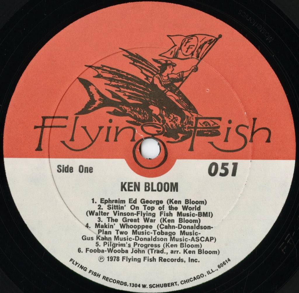 Ken Bloom - S.T. (FF-051) 1978 US Flying Fish｜中古LP