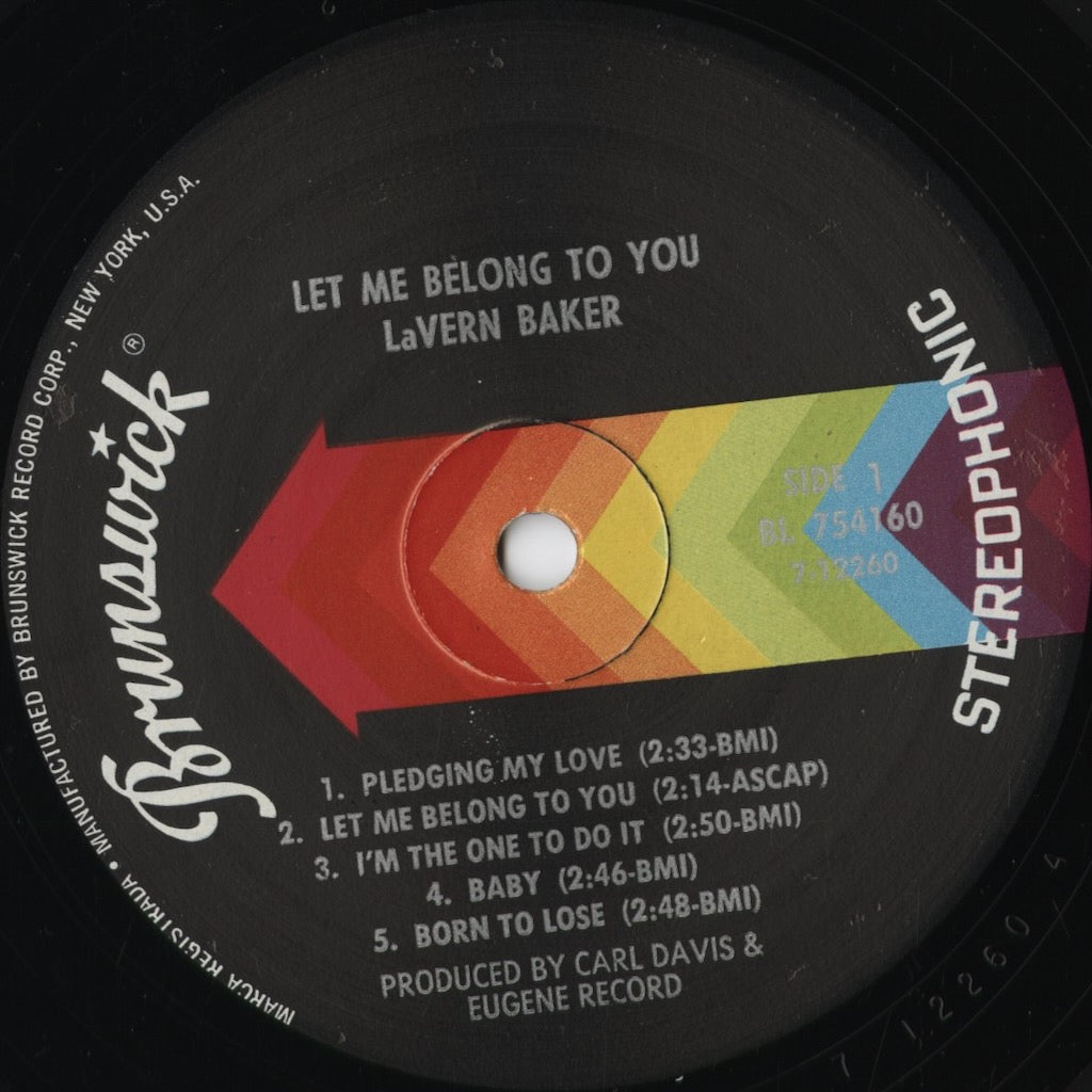 Lavern Baker - Let Me Belong To You (BL 754160) 1970 US Brunswick｜中古LP