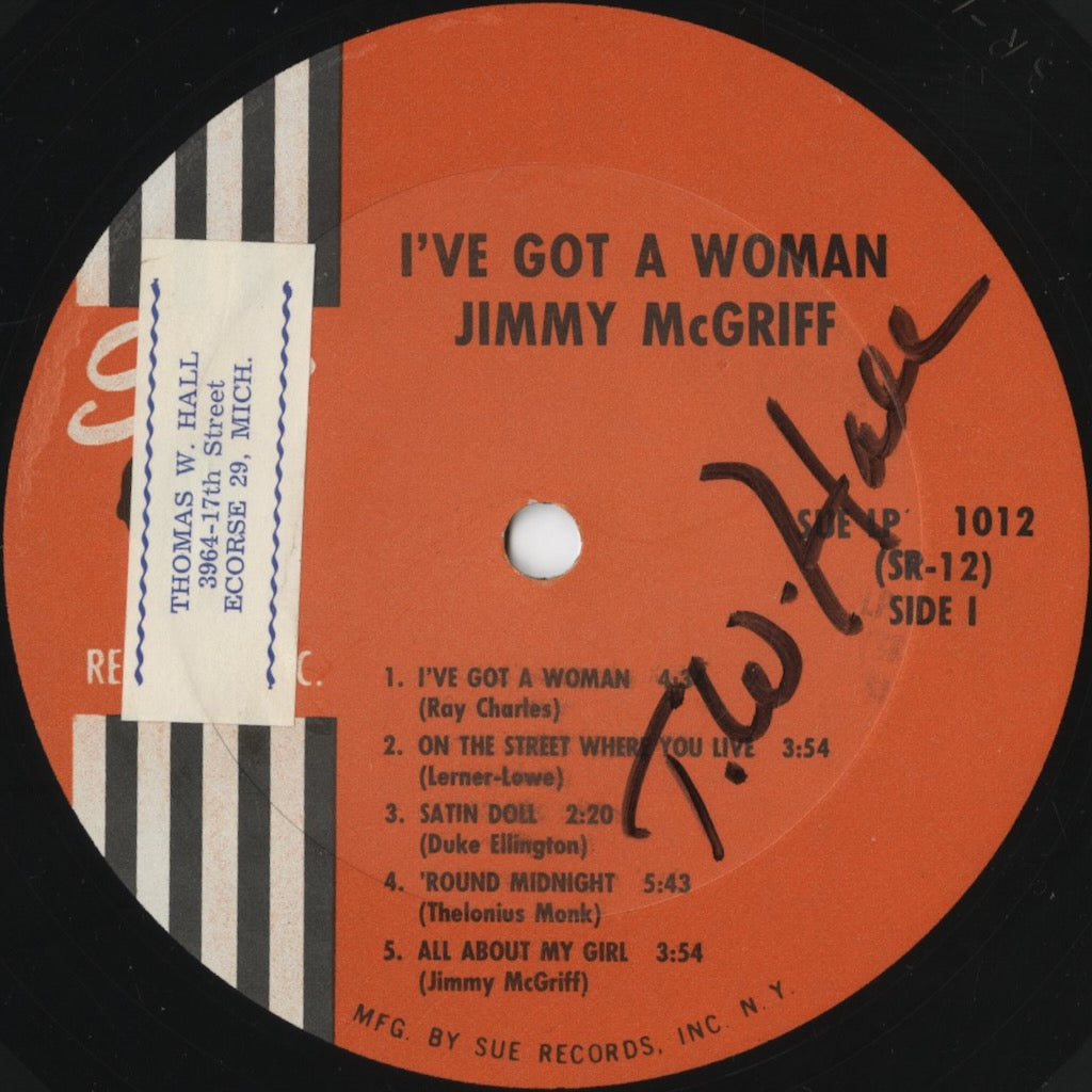 Jimmy McGriff – I’ve Got A Woman (LP 1012) LP 1962 US SUE | 中古LP