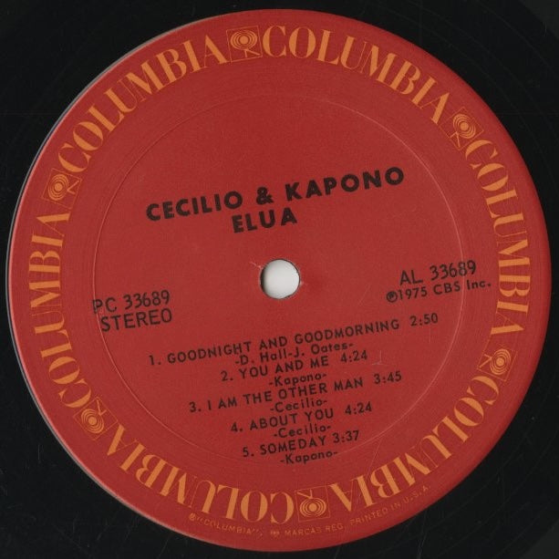 Cecilio & Kapono / セシリオ・アンド・カポーノ / Elua (PC 33689 