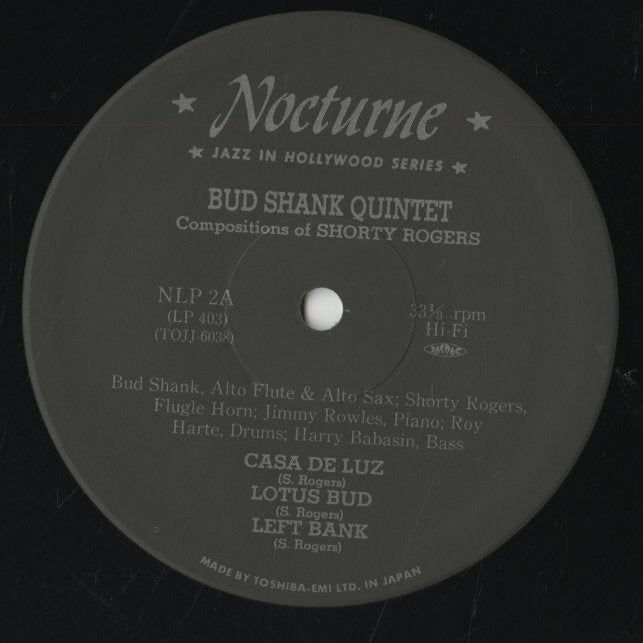 Bud Shank / バド・シャンク / Bud Shank Quintet (TOJJ-6038)