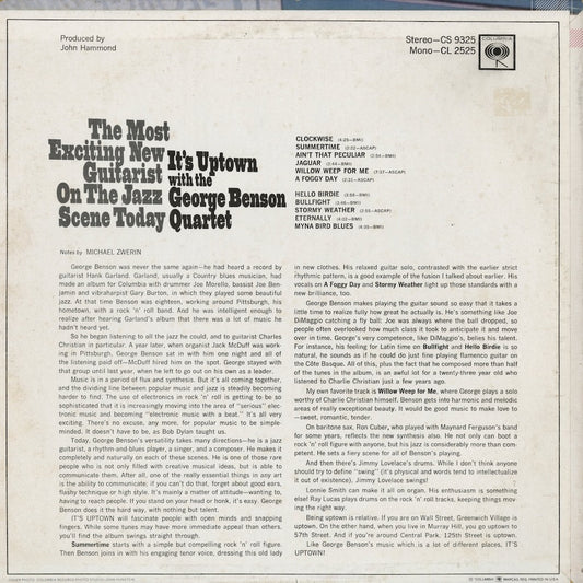George Benson - It's Uptown (CS 9325) 1971 US Columbia｜中古LP