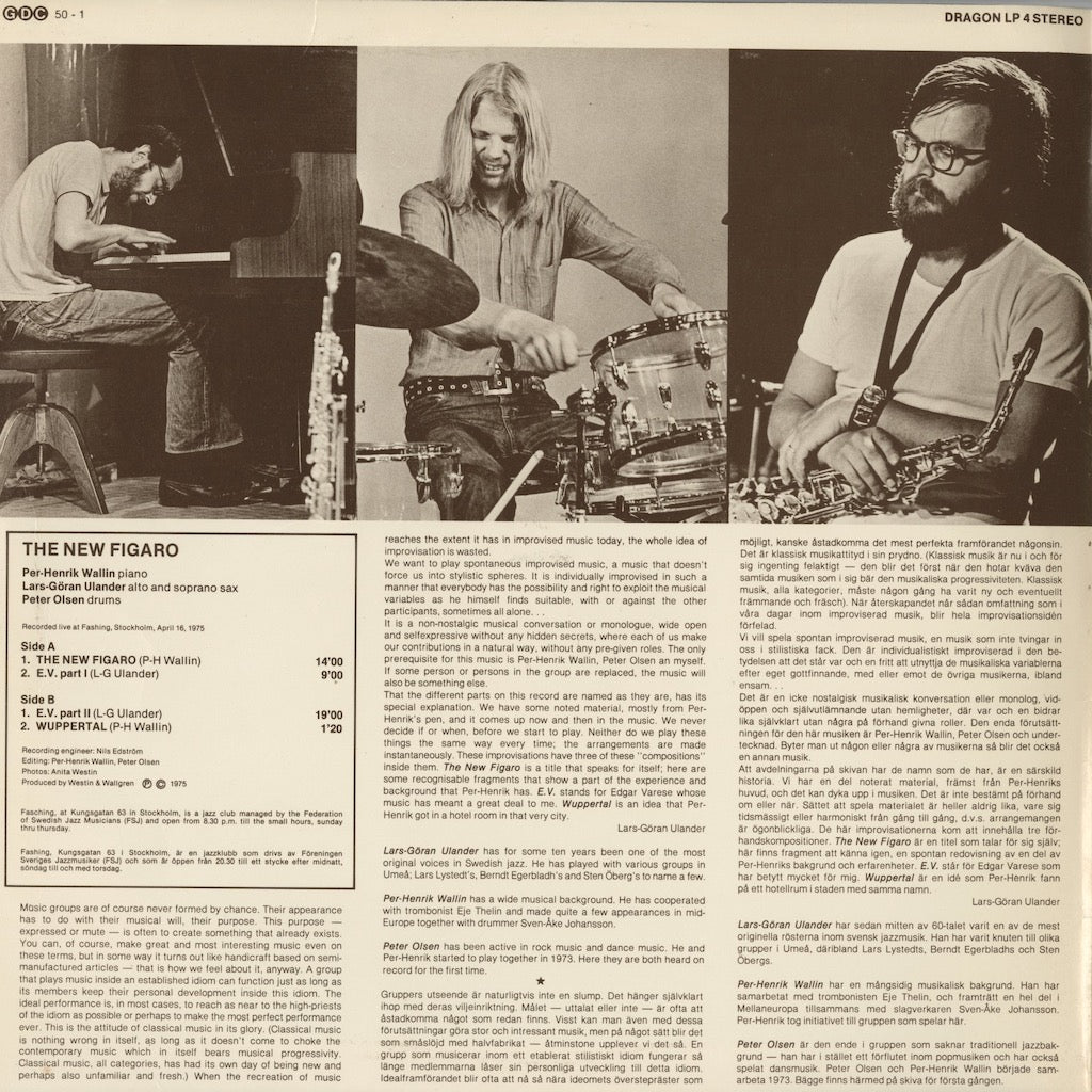 Lars-Göran Ulander, Per-Henrik Wallin, Peter Olsen / The New Figaro (LP 4)