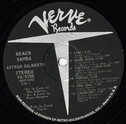 Astrud Gilberto / アストラッド・ジルベルト / Beach Samba (V6 8708)