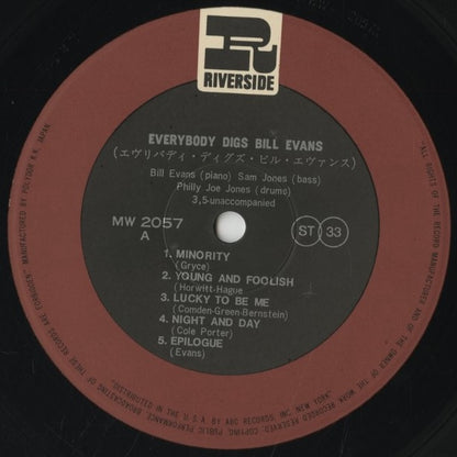 Bill Evans / ビル・エヴァンス / Everybody Digs Bill Evans (MW 2057)