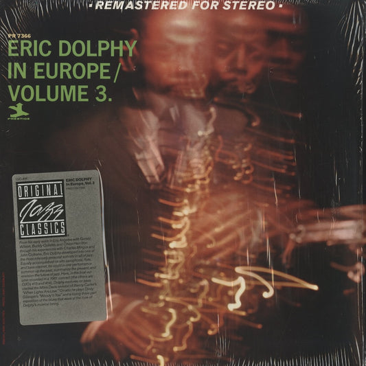 Eric Dolphy / エリック・ドルフィー / In Europe / Volume 3. (OJC-416)