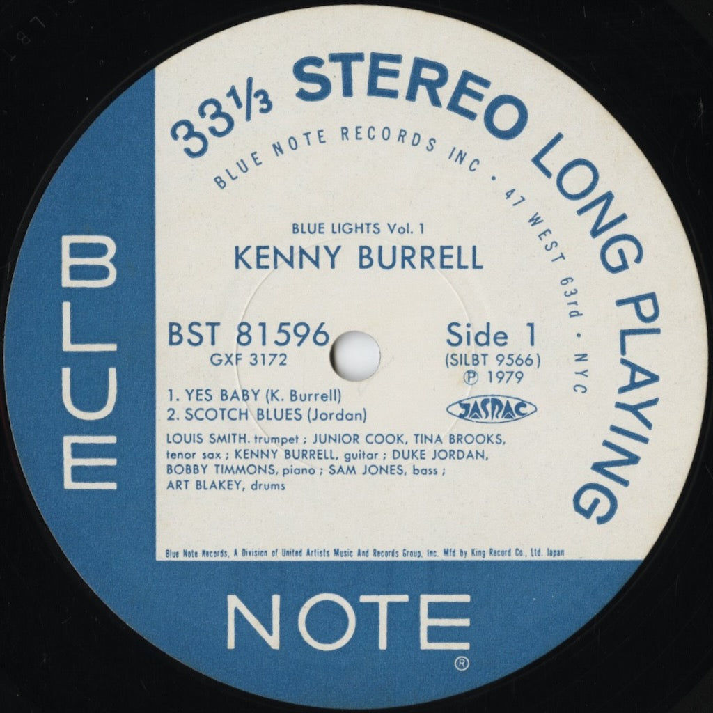 Kenny Burrell - Blue Lights Volume 1 (GXF-3172) 1979 JPN Blue Note｜中古LP