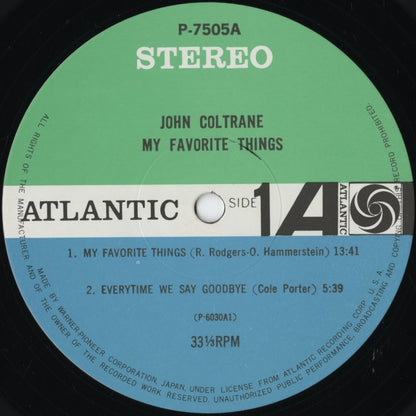John Coltrane - My Favorite Things (P-7505A) LP 1976 JPN Atlantic｜中古LP