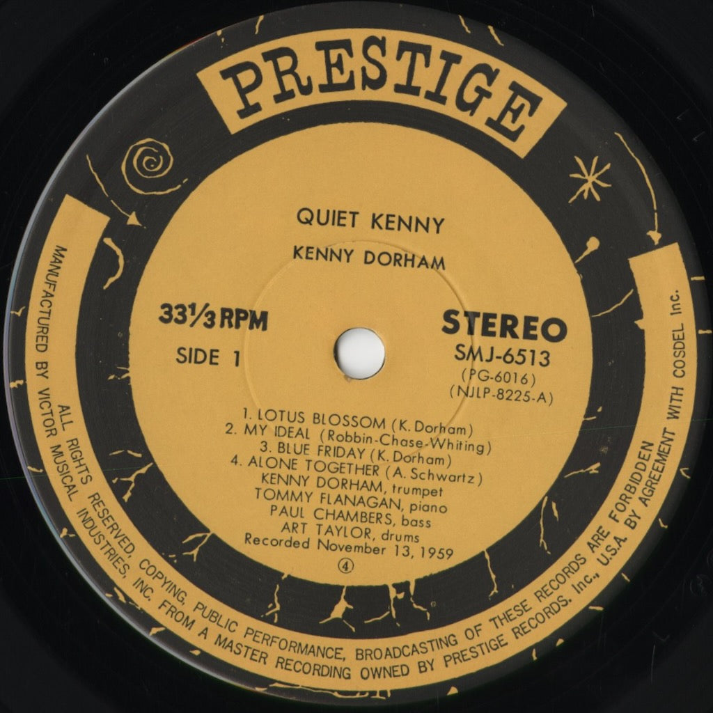 Kenny Dorham - Quiet Kenny (SMJ-6513) 1976 JPN Prestige - Victor｜中古LP