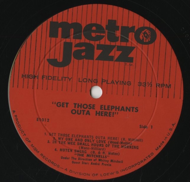 Blue Mitchell Blue Mitchell, Red Mitchell, Whitey Mitchell (The Mitchells), With And ...