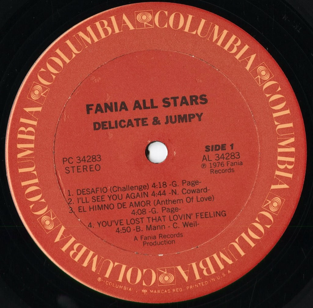 Fania All Stars - Delicate And Jumpy (PC 34283) 1976 US Fania / Columbia｜中古LP