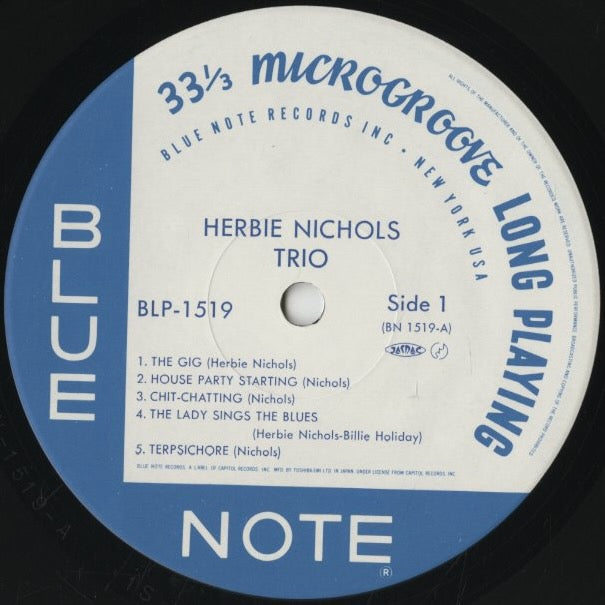 Herbie Nichols / ハービー・ニコルス / Herbie Nichols Trio (BN 1519)