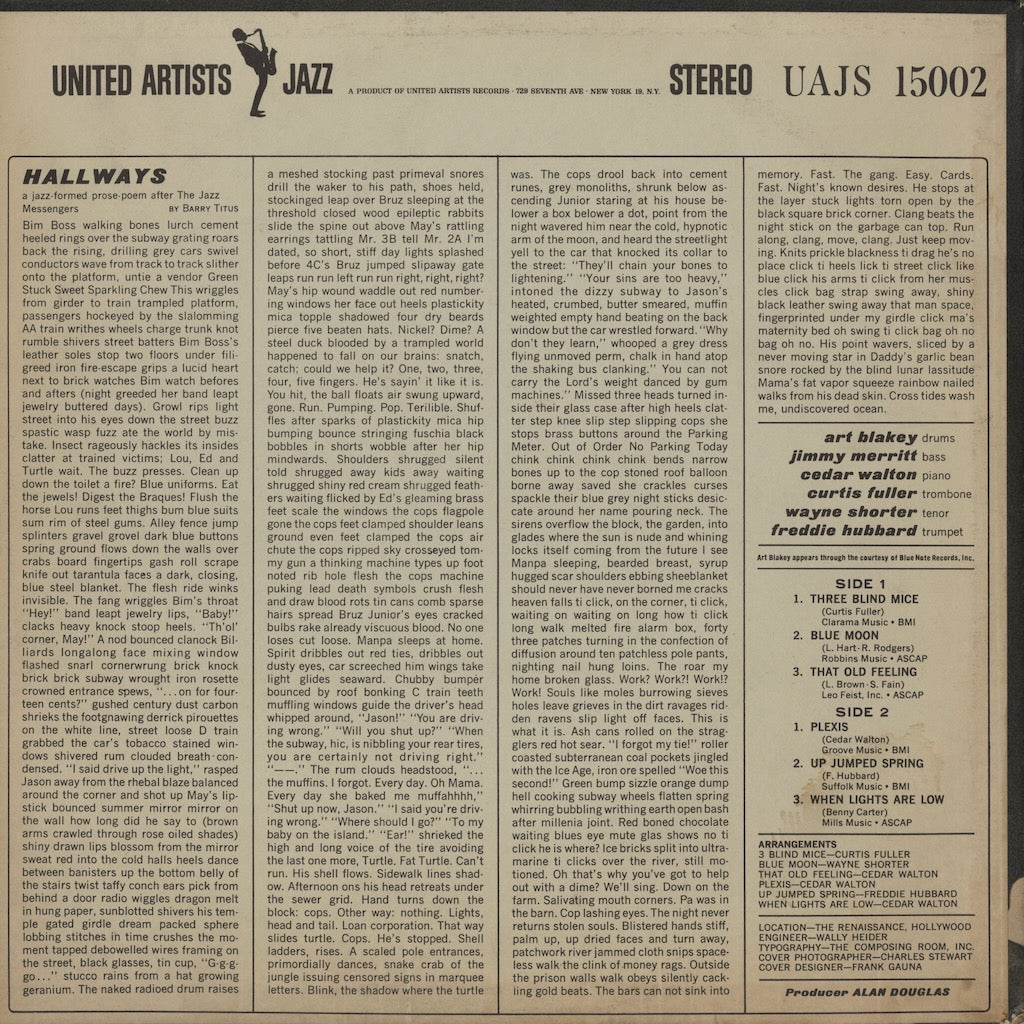 Art Blakey / アート・ブレイキー / 3 Blind Mice (UAJS 15002)