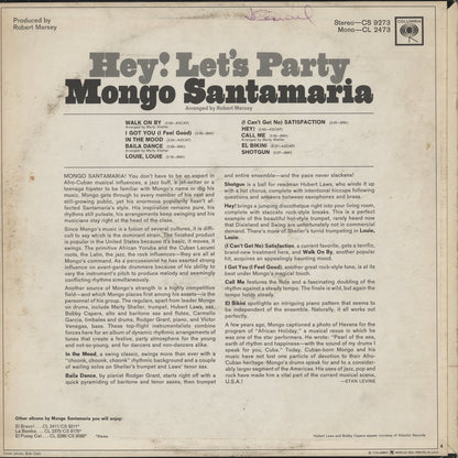 Mongo Santamaria / モンゴ・サンタマリア / Hey! Let's Party (CL 2473)