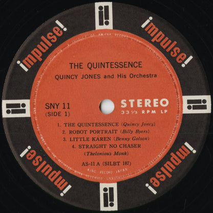 Quincy Jones - The Quintessence (SNY 11) 1962 JPN Impulse!｜中古LP