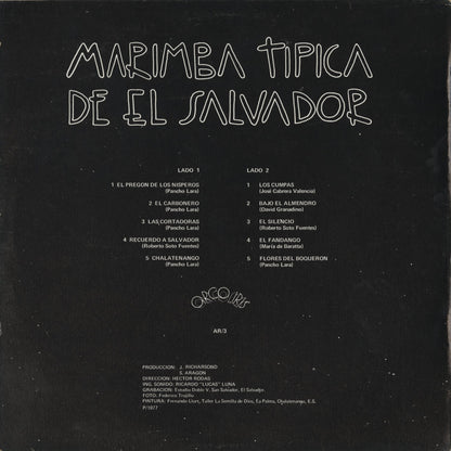 V.A. - Marimba Tipica De El Salvador (AR/3) LP 1977 Venezuela Arco Iris｜中古LP