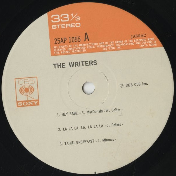 The Writers / ライターズ / (1978) (25AP 1055)