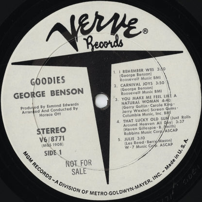 George Benson – Goodies (V6-8771) LP 1968 US Verve | 中古LP