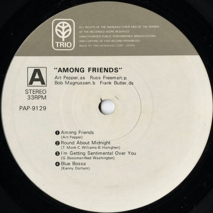 Art Pepper / アート・ペッパー / Among Friends (PAP-9129)