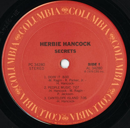 Herbie Hancock - Secrets (PC 34280) LP 1976 US Columbia｜中古LP