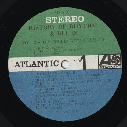 Various – History Of Rhythm & Blues Vol.2: The Golden Years 1953–55 (SD 8162) LP 1968 US Atlantic オリジナル盤 Stereo