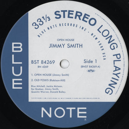 Jimmy Smith - Open House (BN 4269) 1991 JPN Blue Note - 東芝EMI｜中古LP