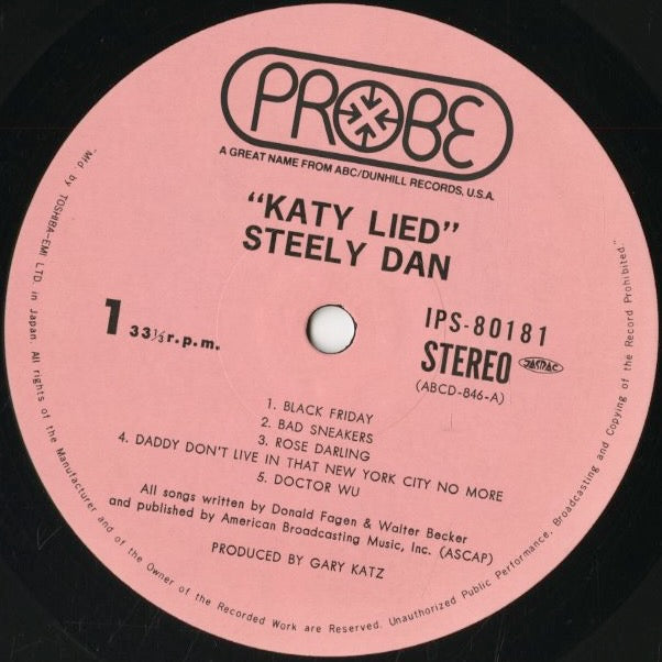 Steely Dan / スティーリー・ダン / Katy Lied (IPS-80181) – VOXMUSIC
