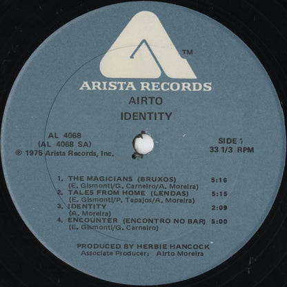Airto – Identity (AL 4068) LP 1975 US Arista | 中古LP