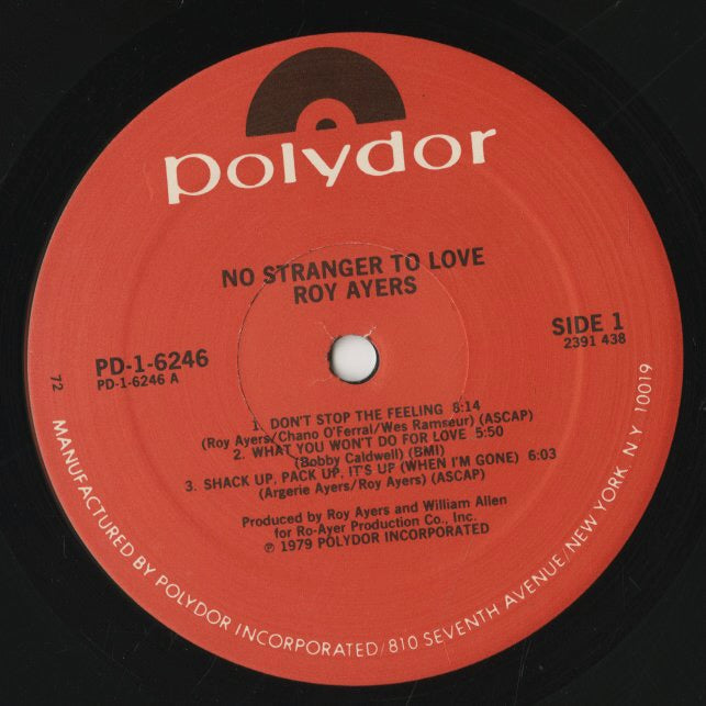 Roy Ayers / ロイ・エアーズ / No Stranger To Love (PD-1-6246)