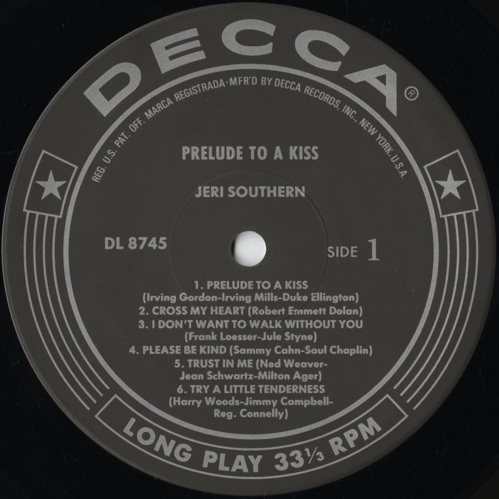 Jeri Southern / ジェリ・サザーン / A Prelude To A Kiss (MVJJ-30053)
