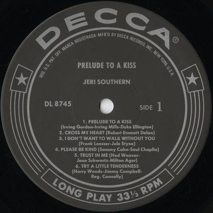 Jeri Southern / ジェリ・サザーン / A Prelude To A Kiss (MVJJ-30053)