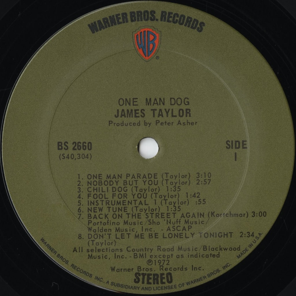 James Taylor / ジェイムス・テイラー / One Man Dog (BS 2660
