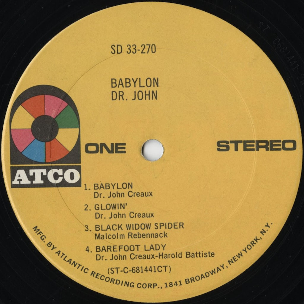 Dr. John / Babylon (SD 33-270) LP 1969 US Atco｜中古LP