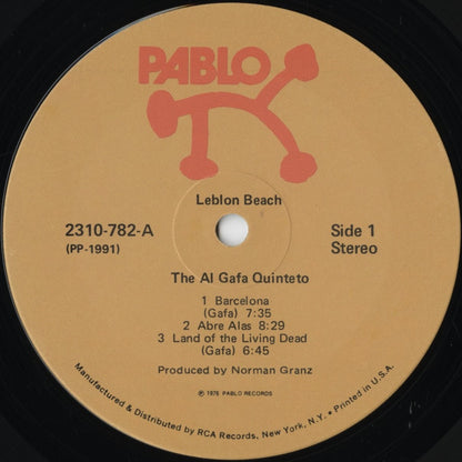 The Al Gafa Quinteto – Leblon Beach (2310-782) 1976 US Pablo | 中古LP
