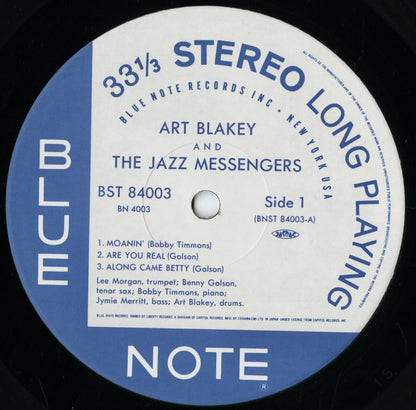 Art Blakey and The Jazz Messengers - Moanin' (BN 4003) 1992 JPN Blue Note｜中古LP