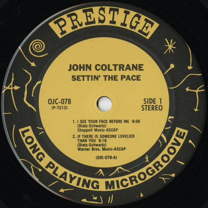 John Coltrane / ジョン・コルトレーン / Settin' The Pace (OJC-078)