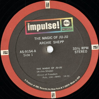 Archie Shepp / アーチー・シェップ / The Magic Of Ju-Ju (AS-9154)